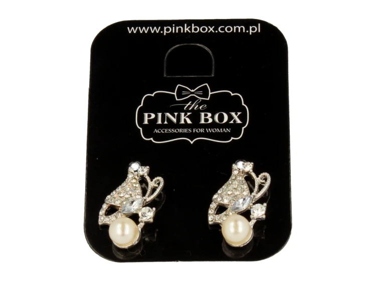 Kolczyki srebrne cyrkonie świecące