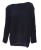 Sweter damski oversize wełna alpaka granatowy