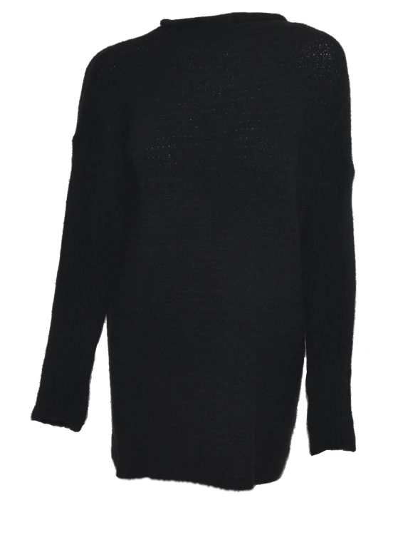 Sweter damski wełna modal bawełna czarny