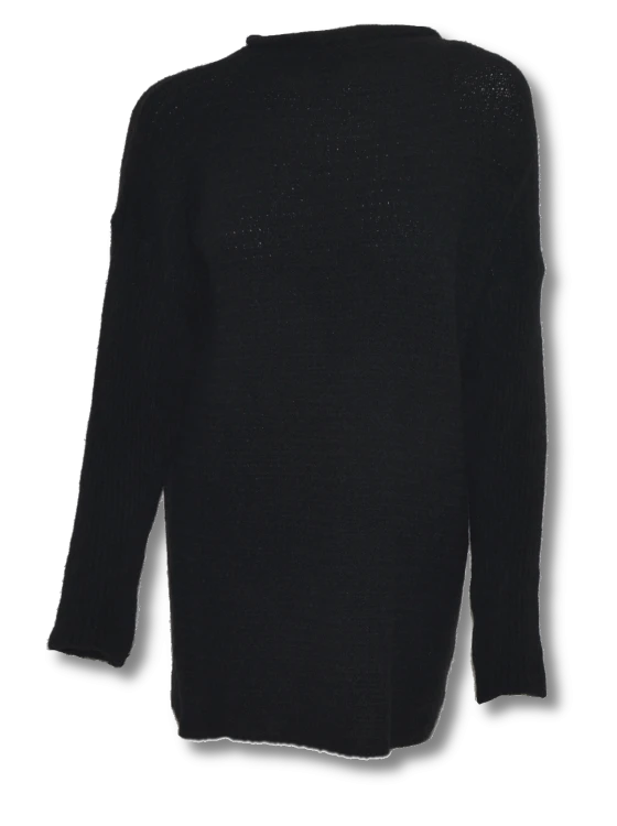 Sweter damski wełna modal bawełna czarny