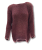 Sweter damski oversize wełna alpaka bordowy