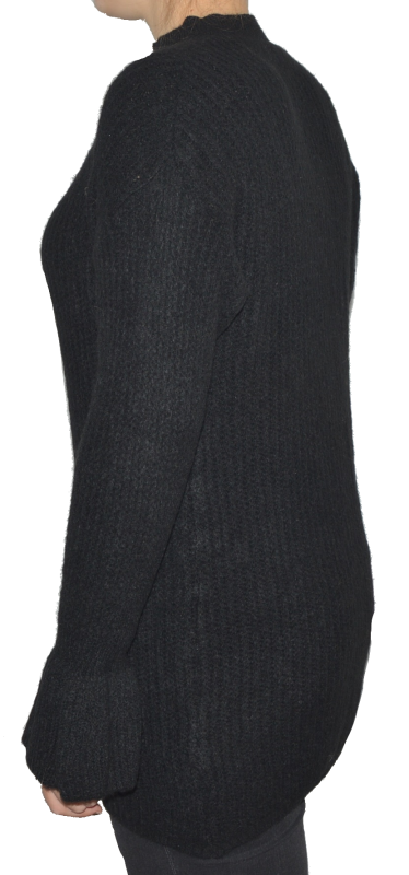 Sweter damski wełna modal bawełna czarny