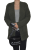 Kardigan sweter damski wełna modal bawełna khaki