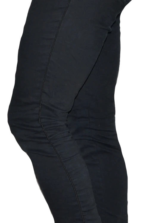 Spodnie damskie jeansy czarne  z lampasem rozmiar XL