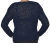 Sweter damski oversize wełna alpaka granatowy