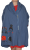 Płaszcz damski narzutka wiosenna bawełna niebieski