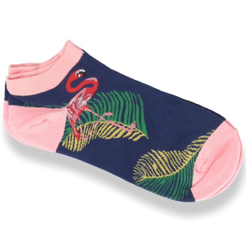 SKARPETKI damskie  z flamingami roz.39-41