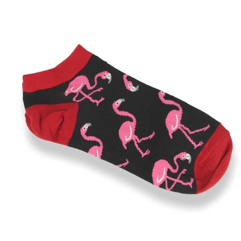 SKARPETKI damskie  z flamingami roz. 35-38