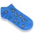 SKARPETKI damskie chabrowe we wzorki roz. 39-41