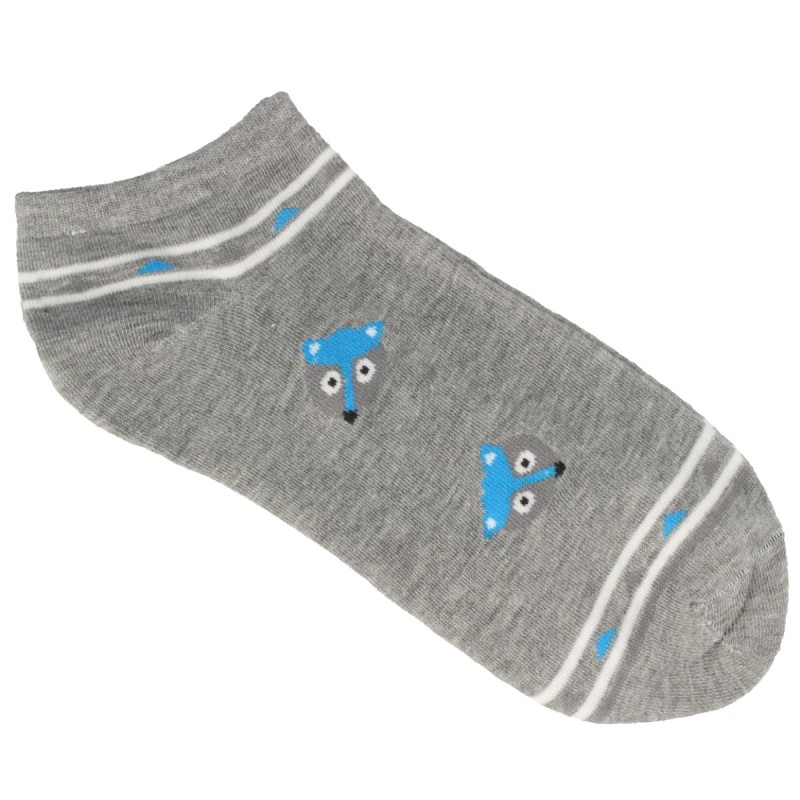 SKARPETKI damskie szare w liski roz. 35-39