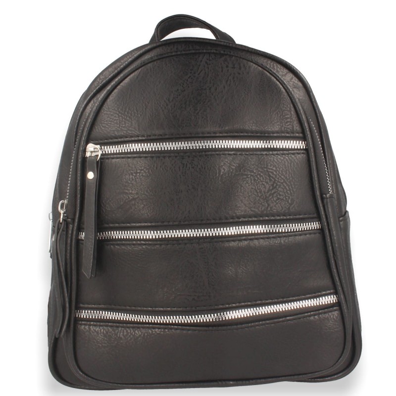 Plecak damski czarny elegancki casual A4