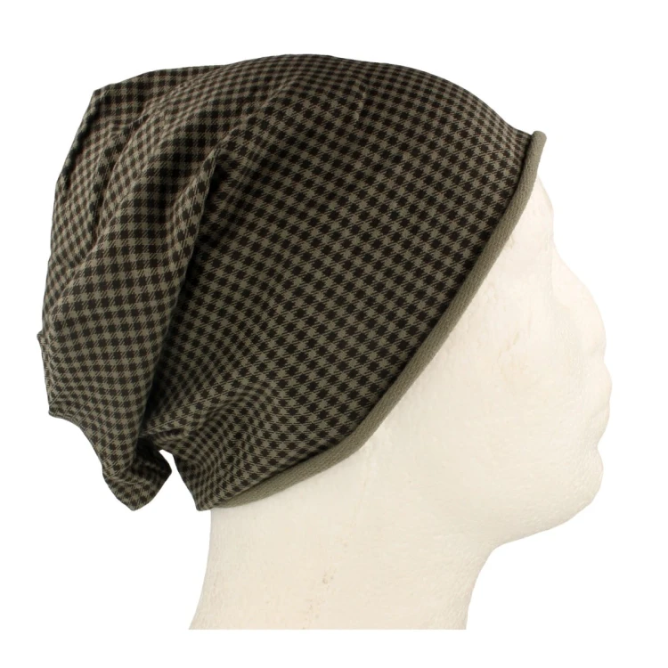 Czapka damska Beanie włoska cienka smerfetka bawełna zielona