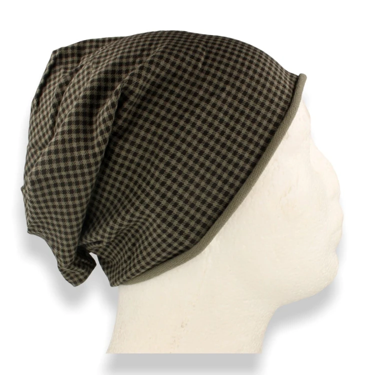 Czapka damska Beanie włoska cienka smerfetka bawełna zielona