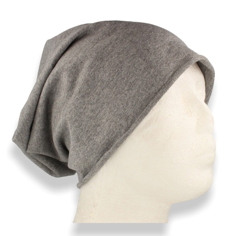 Czapka damska Beanie włoska cienka smerfetka bawełna szara