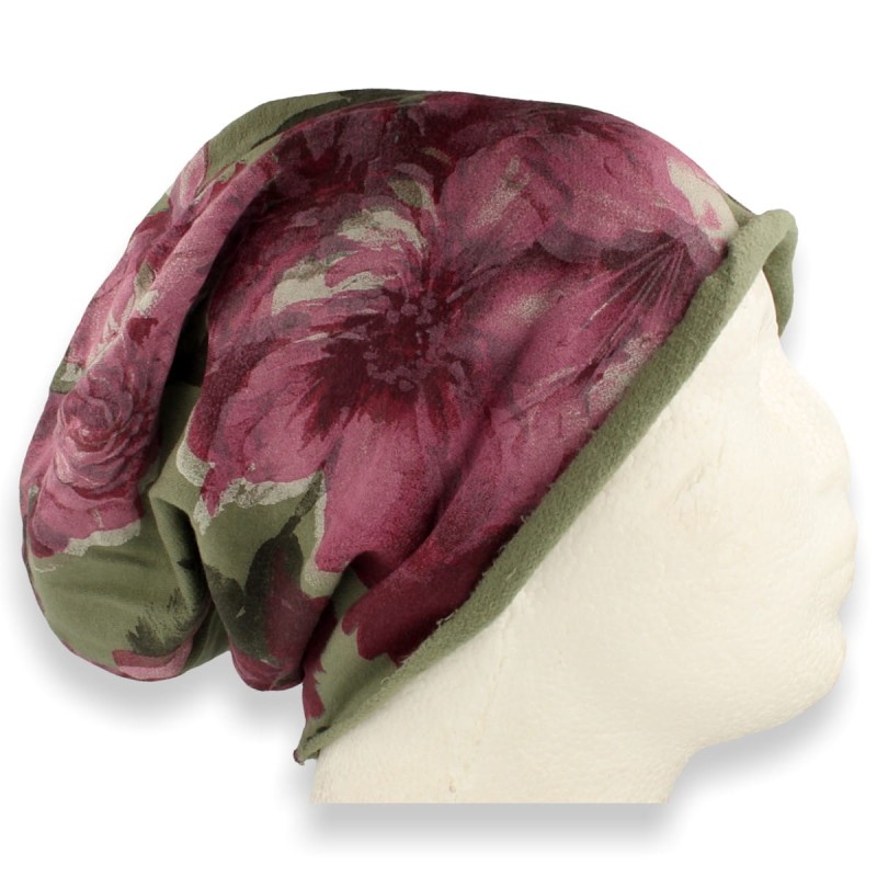 Czapka damska Beanie włoska cienka smerfetka bawełna zielona