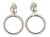 Klipsy do uszu wiszące małe srebrne z perłami