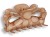 Klamra spinka do włosów beżowe plamki