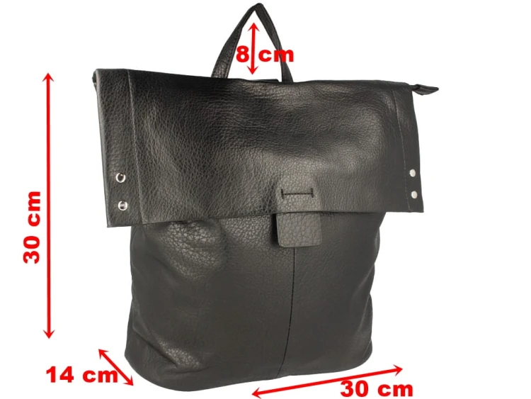 Plecak damski elegancki A4 czarny