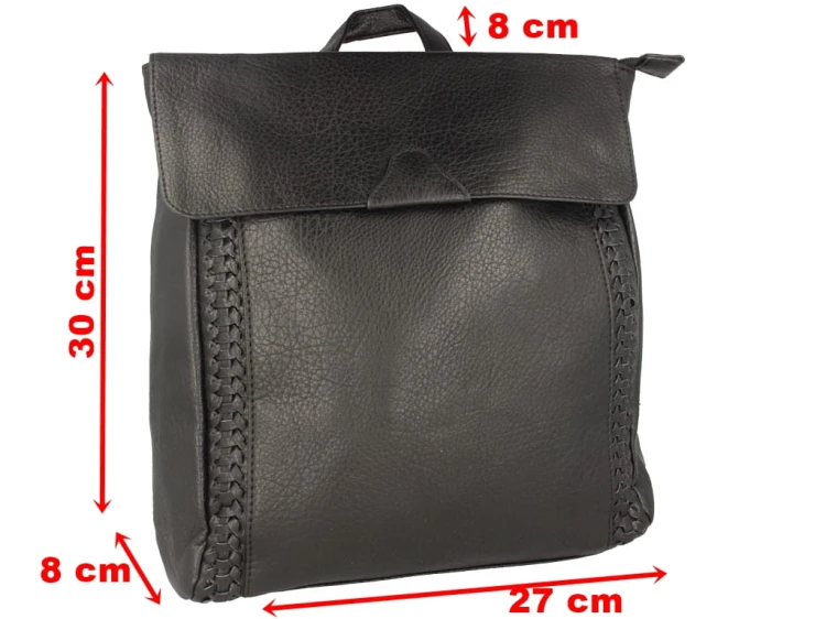 Plecak damski elegancki A4 czarny
