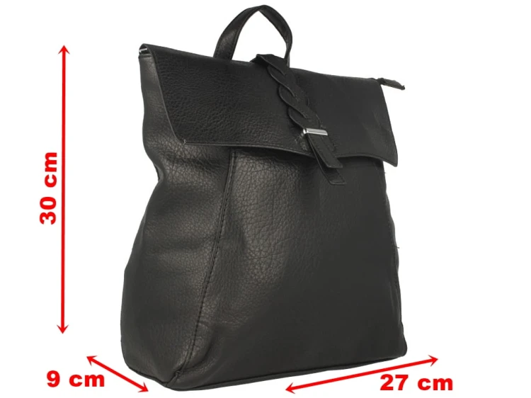 Plecak damski elegancki A4 czarny