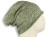 Czapka damska Beanie włoska cienka smerfetka bawełna zielona napisy