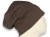 Czapka damska Beanie włoska cienka smerfetka bawełna brązowa