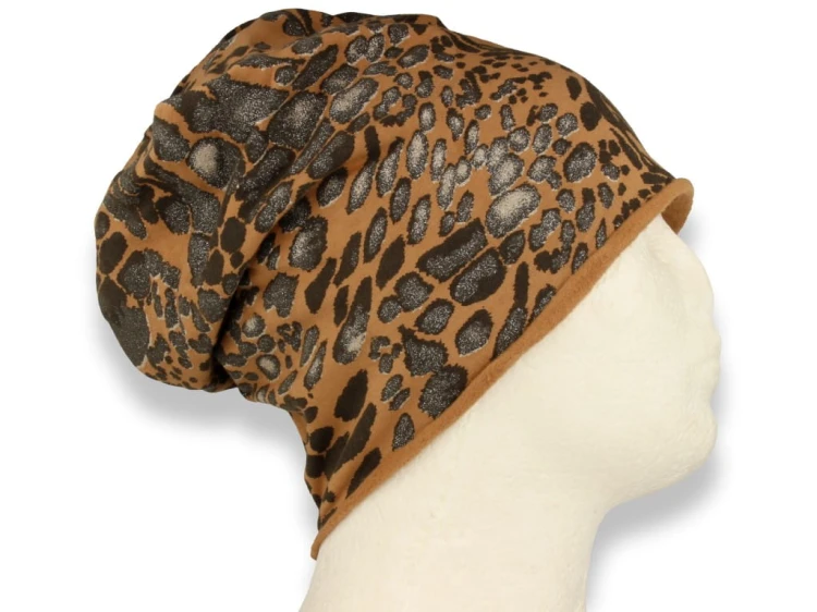 Czapka damska Beanie włoska cienka smerfetka bawełna musztardowa