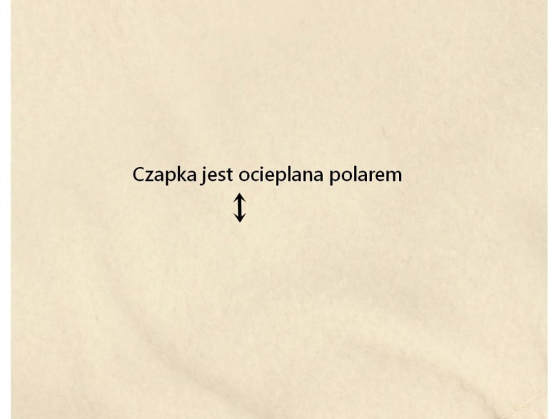 Czapka damska zimowa z pomponem polska produkcja beżowa ocieplona polarem