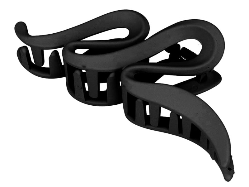 Klamra spinka do włosów podwójna czarna slow