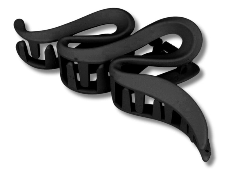 Klamra spinka do włosów podwójna czarna slow