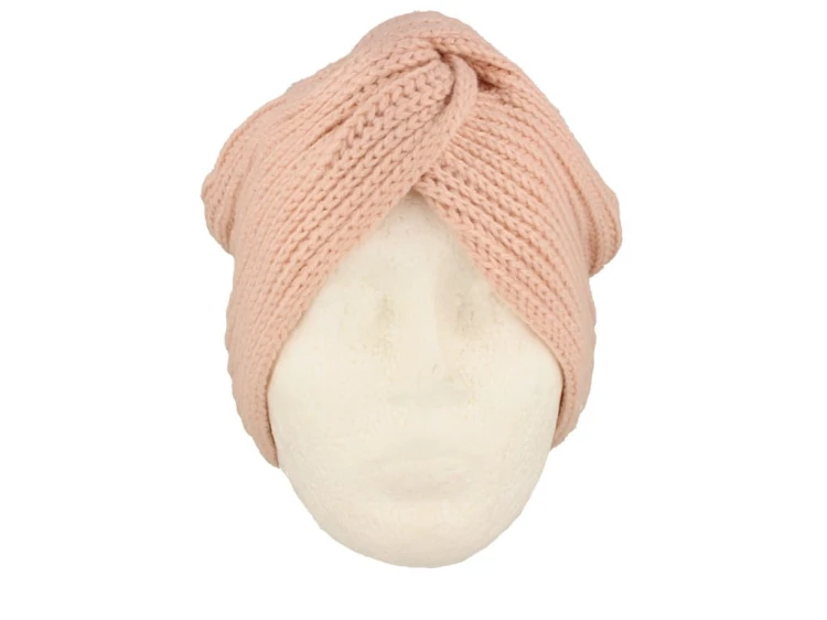 Czapka damska turban damski w kolorze różowym