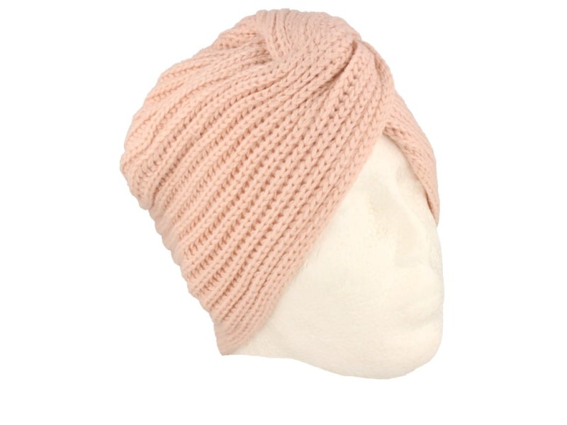 Czapka damska turban damski w kolorze różowym