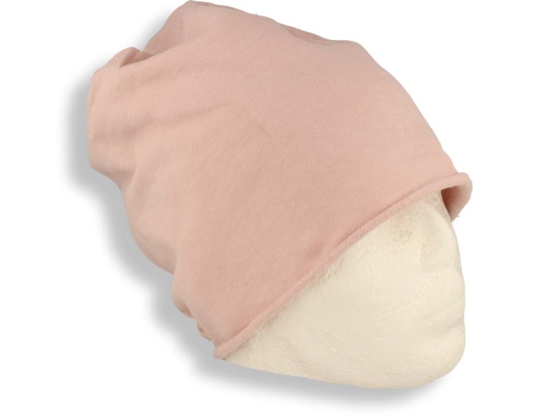 Czapka damska Beanie włoska cienka smerfetka pastelowy róż