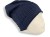 Czapka damska Beanie włoska cienka smerfetka granatowa w kropeczki