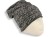 Czapka damska Beanie włoska cienka smerfetka grafitowa w napisy