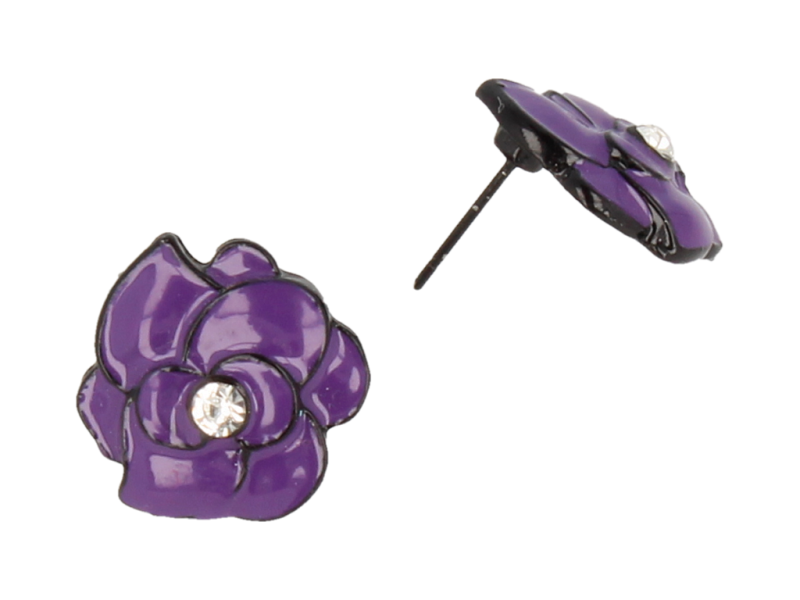 Kolczyki damskie w kształcie kwiatka