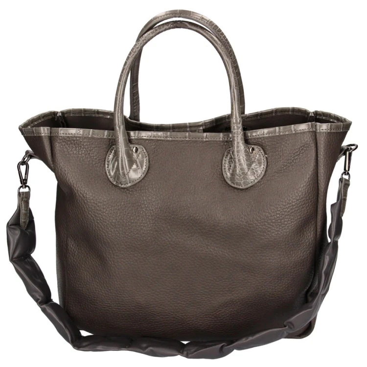 Torebka Damska Elegancka szara shopperka