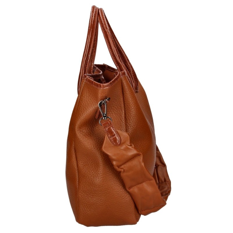 Torebka Damska Elegancka brązowa shopperka
