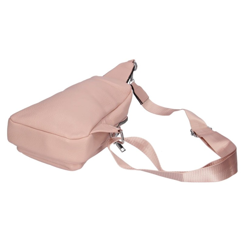 Torebka damska Saszetka na klatkę piersiową pastelowy róż