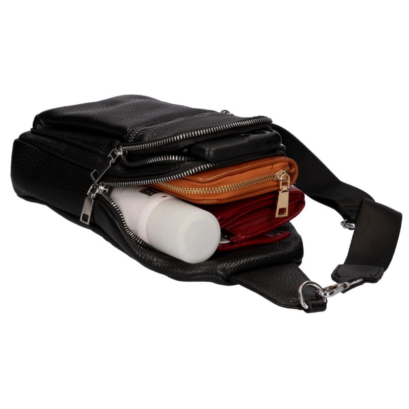 Torebka damska Saszetka na klatkę piersiową pastelowy róż