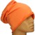 Czapka damska Beanie włoska cienka smerfetka jednolita pomarańczowa
