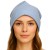 Czapka damska Beanie włoska cienka smerfetka jednolita niebieska