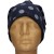 Czapka damska Beanie włoska cienka smerfetka granatowa w grochy