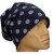 Czapka damska Beanie włoska cienka smerfetka granatowa w grochy