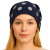 Czapka damska Beanie włoska cienka smerfetka granatowa w grochy