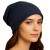 Czapka damska Beanie włoska cienka smerfetka w kolorze jeansu