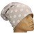 Czapka damska Beanie włoska cienka smerfetka szara w grochy