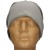 Czapka damska Beanie włoska cienka smerfetka jednolita szara