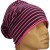 Czapka damska Beanie włoska cienka smerfetka różowa w granatowe paski