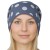 Czapka damska Beanie włoska cienka smerfetka niebieska w białe grochy
